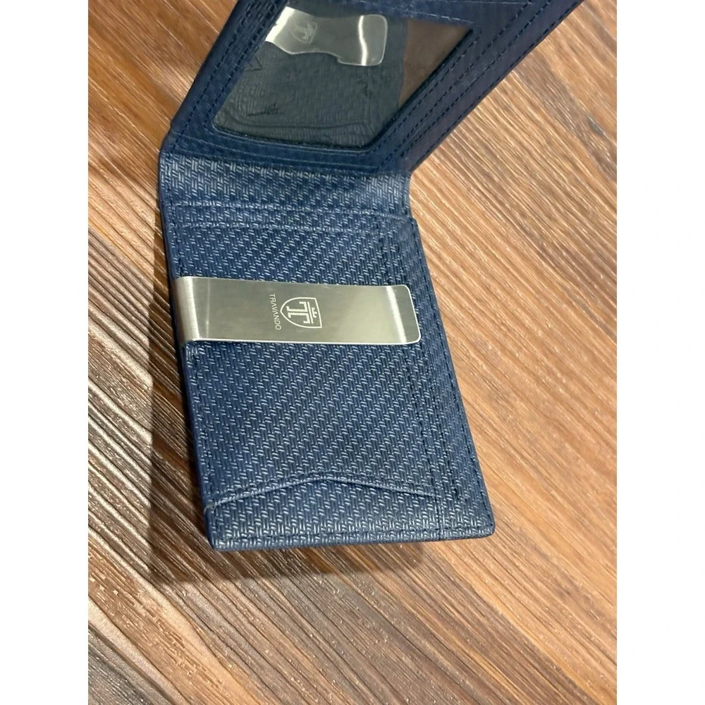 TRAVANDO Mens Slim Wallet Money Clip AUSTIN RFID Blocking Bifold Credit Card‎